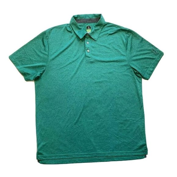 PGA Tour Polo Shirt Mens XXL Pro Series Athletic Fit Short Sleeve Golf Green NEW - Picture 1 of 12